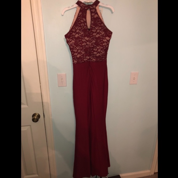 Dark Red Prom Dress - Picture 5 of 5